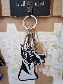 Great dane keychain 3d model