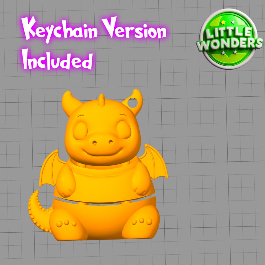 Chubby Dragon 3d model