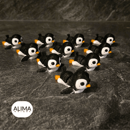 Little articulated Penguin - Mini / Keychain / Support Free 3d model