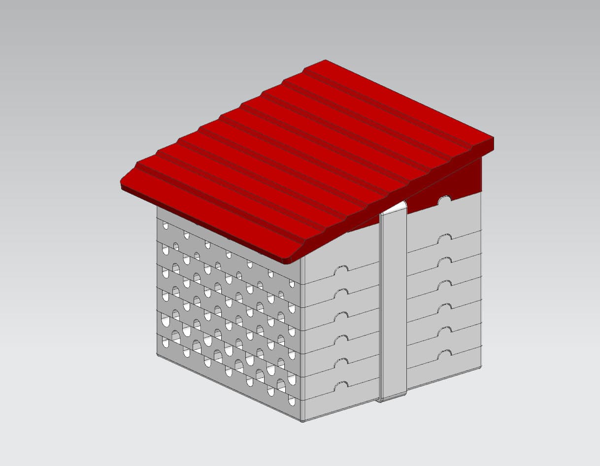 Mason Beehive 3d model