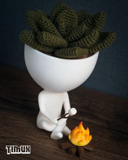 ROBERT PLANT WITH A CAMPFIRE 3d model