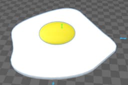 Oeuf au plat blanc.stl 3d model