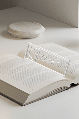 Cloud, Lightning Bookmark, Gift Idea 3d model