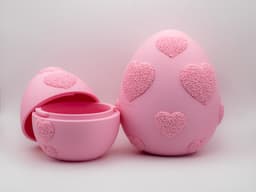 Fuzzy Hearts Egg 3d model