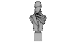 Cracked Marble Bust 3d model