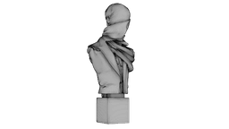 Cracked Marble Bust 3d model
