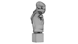 Cracked Marble Bust 3d model