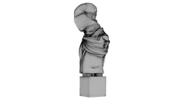 Cracked Marble Bust 3d model