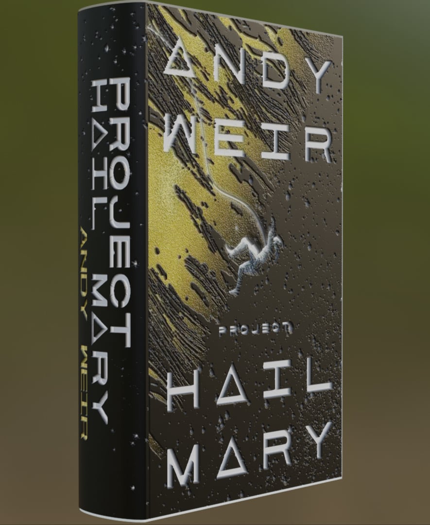 Project Hail Mary - Book Litho 3d model