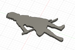 Silhouette Sasuke - Naruto 3d model