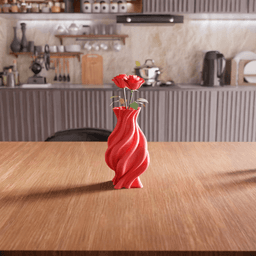 Flame Twisted Vase 3d model