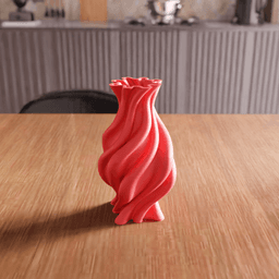 Flame Twisted Vase 3d model