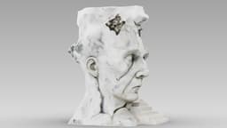 Abstract Sculpture - House Inside the Head 3d model