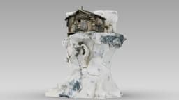 Abstract Sculpture - House Inside the Head 3d model