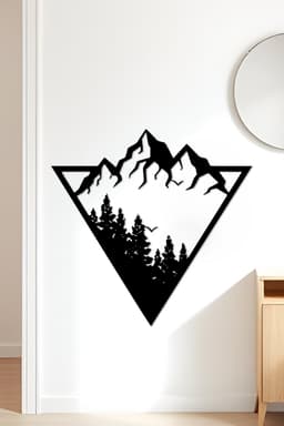 Mountain Wall Art, Wall Decor, Home Decor 3d model