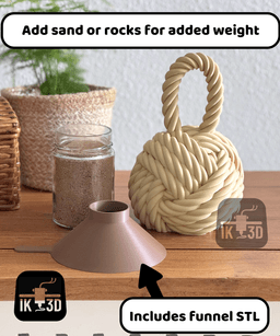 Monkey Fist Knot Door Stopper 3d model