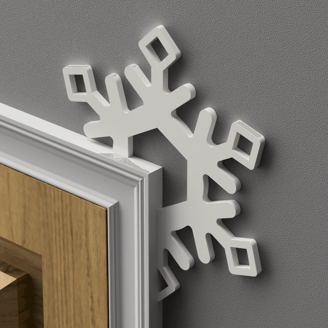 Snowflake Door Topper 3d model