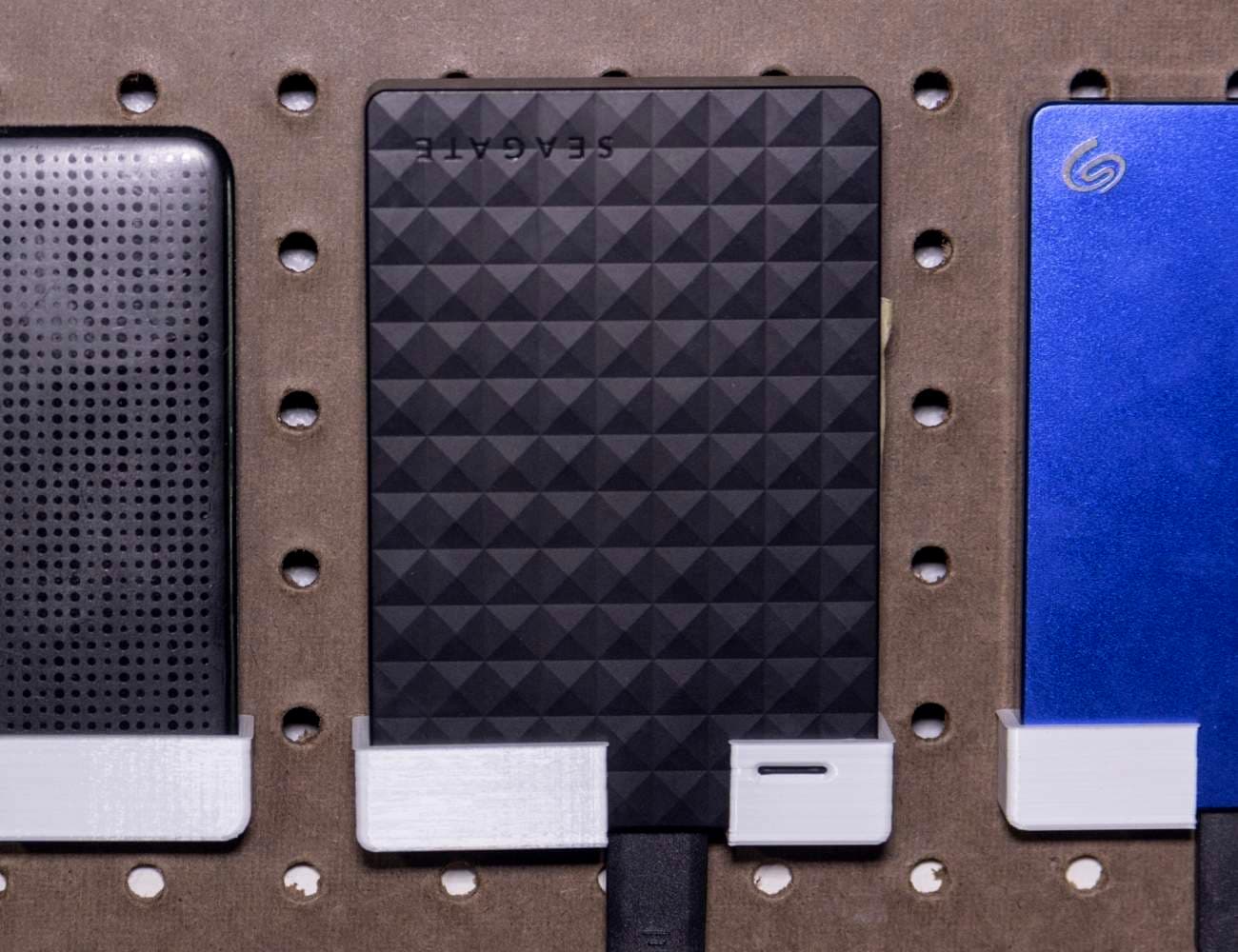 Seagate Expansion 4TB External Drive Holder // Peg Anything 3d model