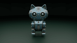 MechaKit Stylized Robot Cat 3d model