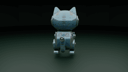 MechaKit Stylized Robot Cat 3d model