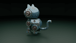 MechaKit Stylized Robot Cat 3d model