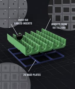 Bitfinity β Infinitely Expandable Drill Bit Storage System 3d model