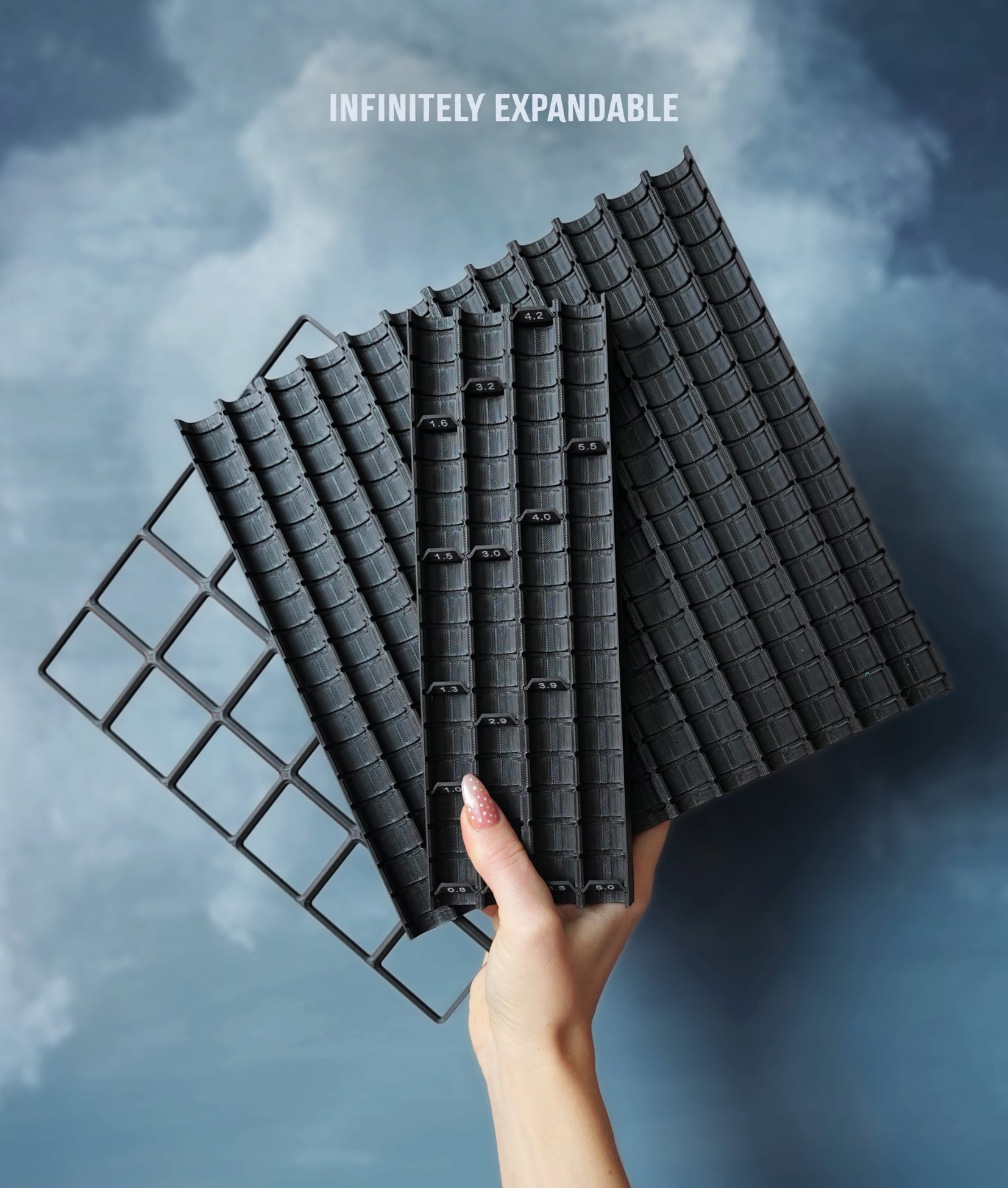 Bitfinity β Infinitely Expandable Drill Bit Storage System 3d model