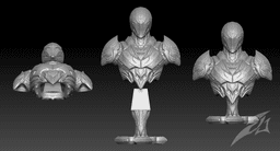 The Dark Armor Bust 3d model