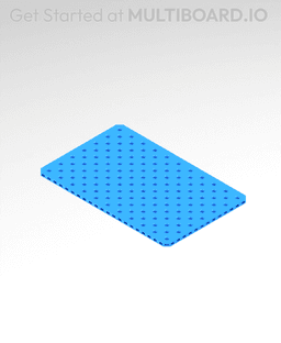 7x11 MU - Small Thread SU - MultiBoard Plate 3d model