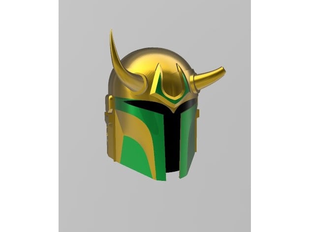 Sylvie Loki Mandalorian Helmet 3d model
