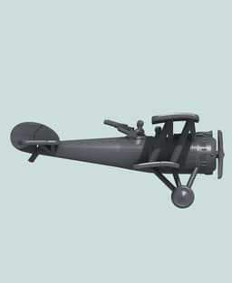 1:144 Hanriot H.D.3 3d model