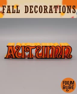 Simple Fall Table Decorations 3d model