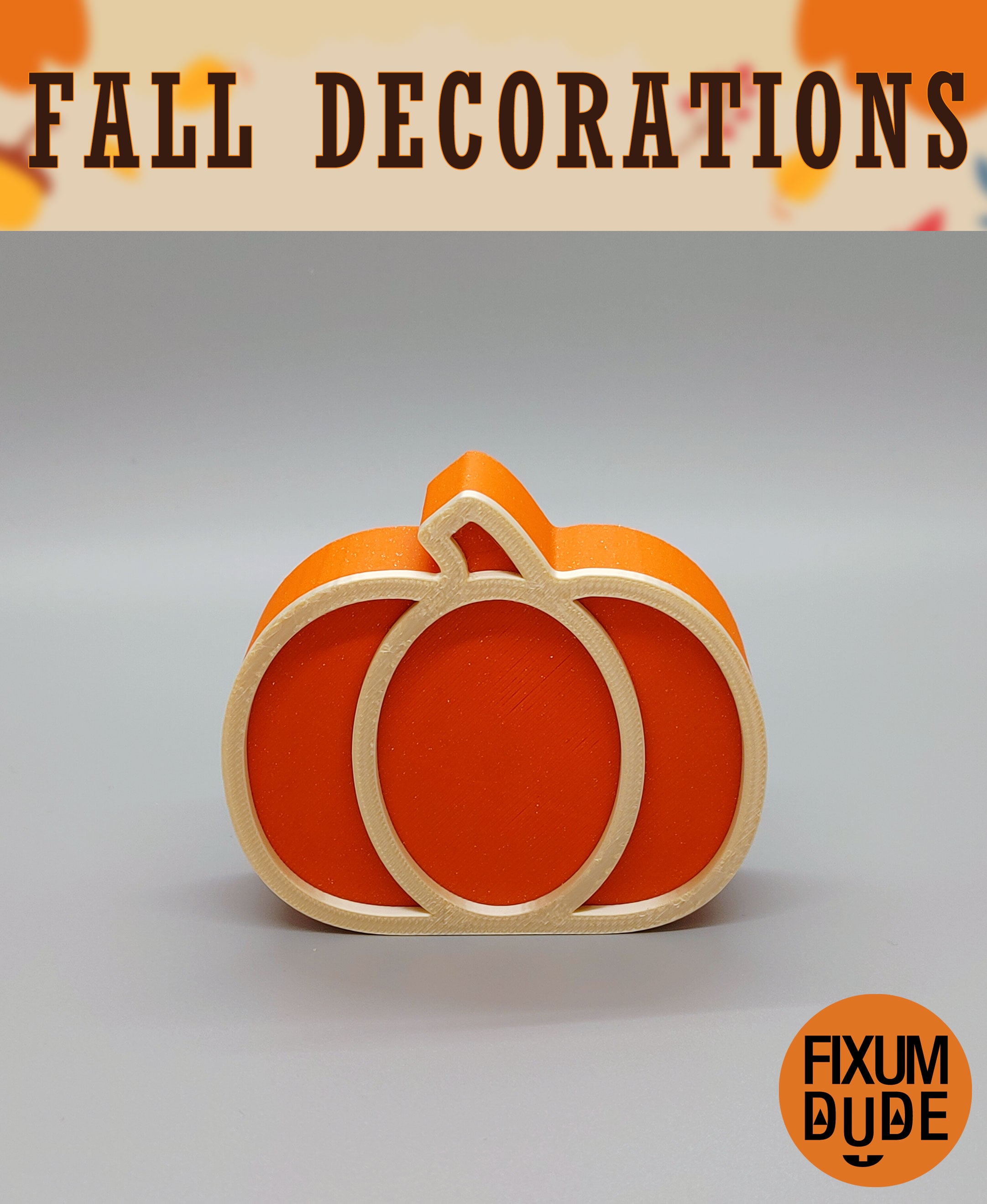 Simple Fall Table Decorations 3d model