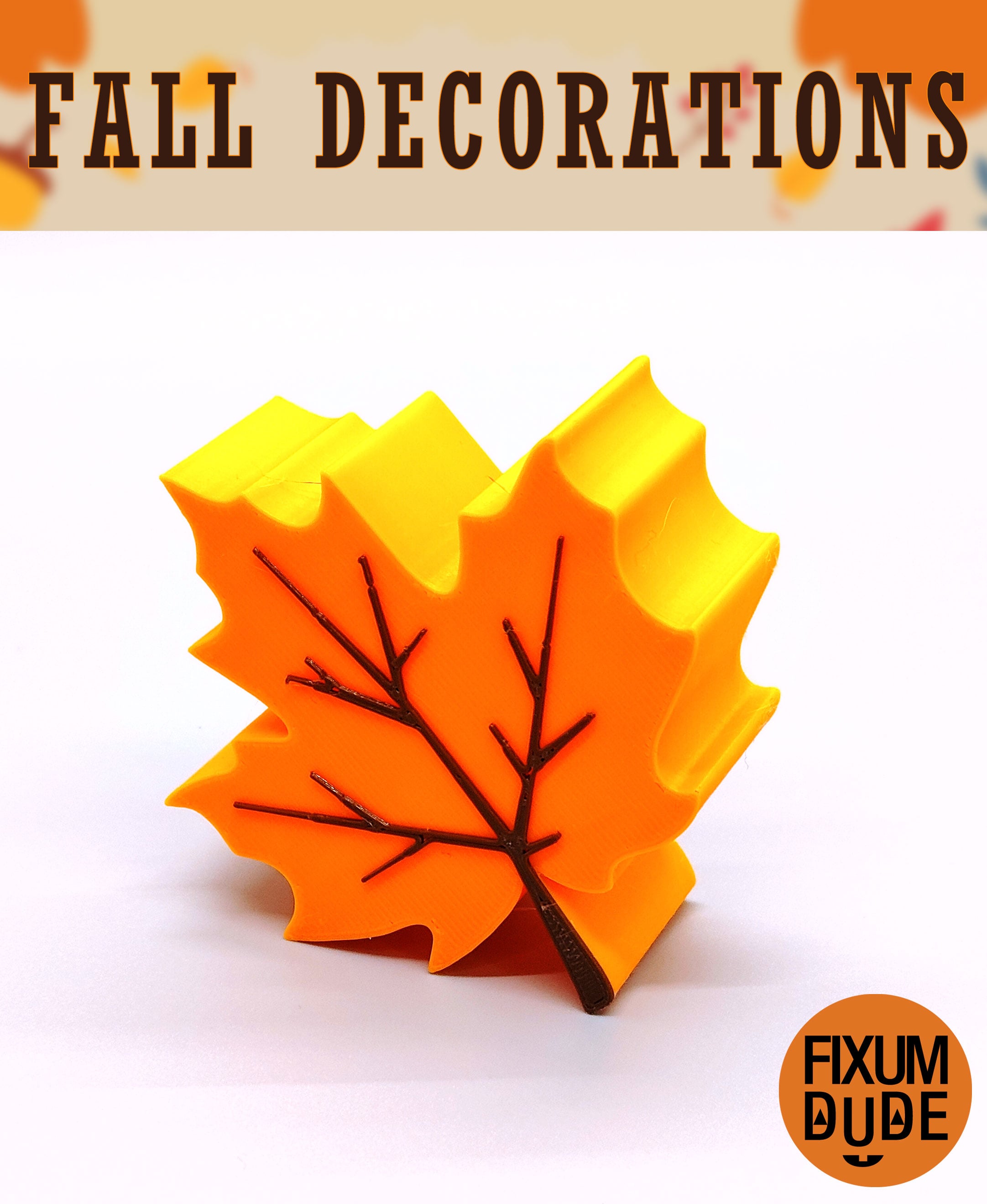 Simple Fall Table Decorations 3d model