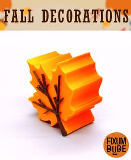 Simple Fall Table Decorations 3d model