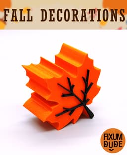 Simple Fall Table Decorations 3d model