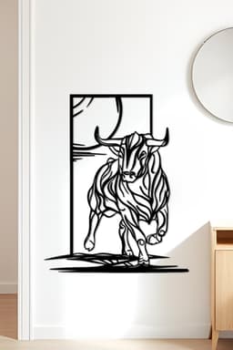 Bull Wall Art, Wall Decor, Home Decor 3d model