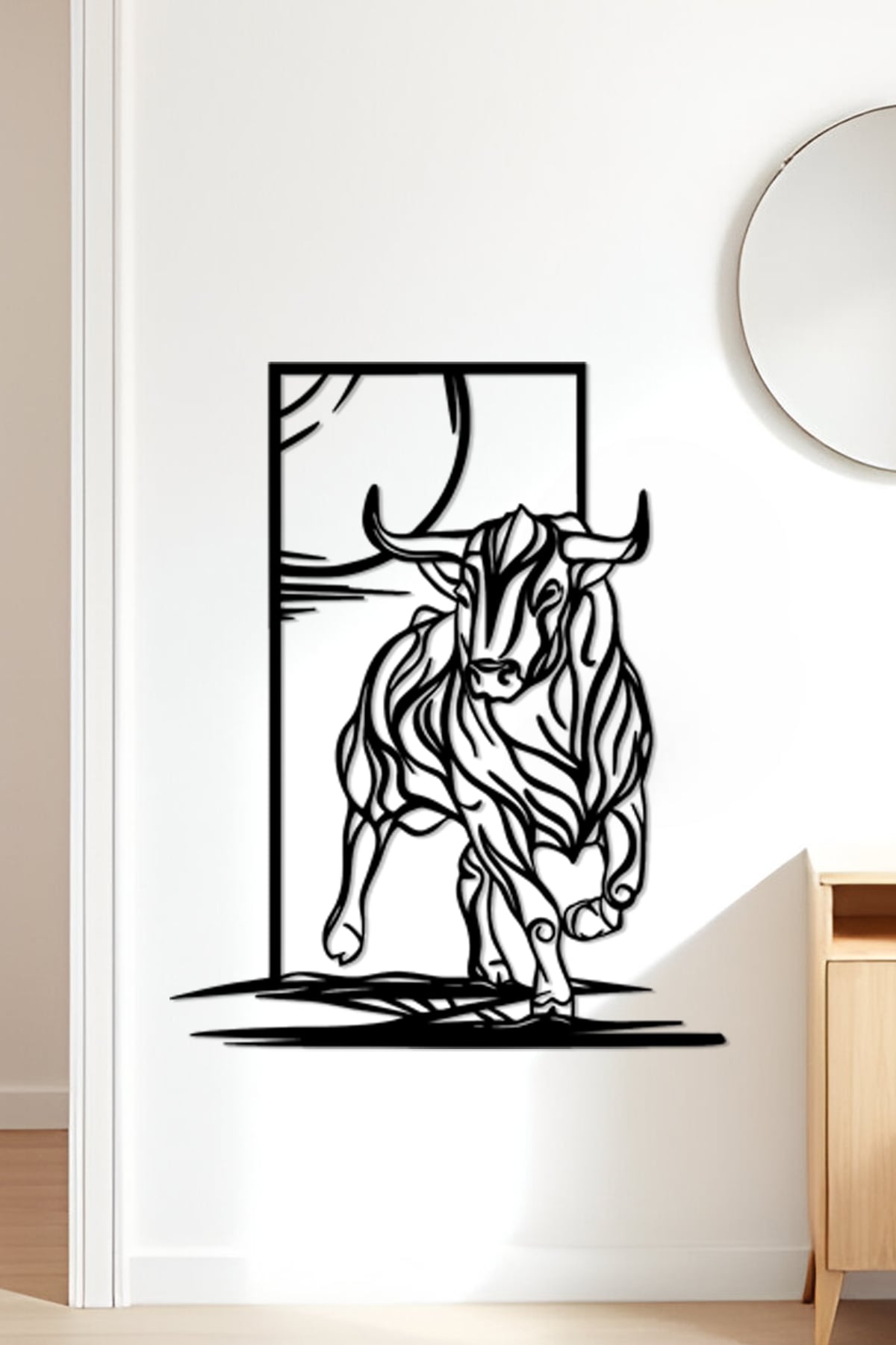 Bull Wall Art, Wall Decor, Home Decor 3d model