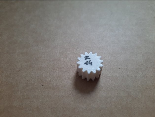 Crown Gear Module 1 Teeth 42, Pinion Module 1 Teeth 14 3d model
