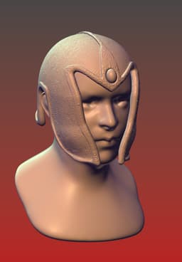 Elven leather helmet 3d model