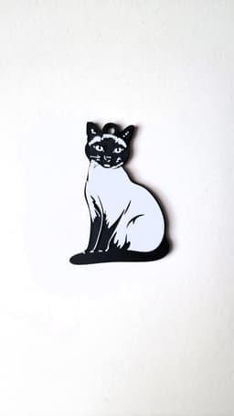 Siamese 2 keychain+magnet 3d model