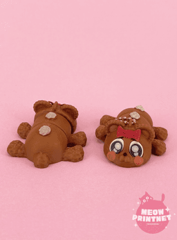 Flexible Cream Bear 3d model