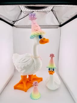Party Hat Set Goose Gear for Porch Goose 3d model