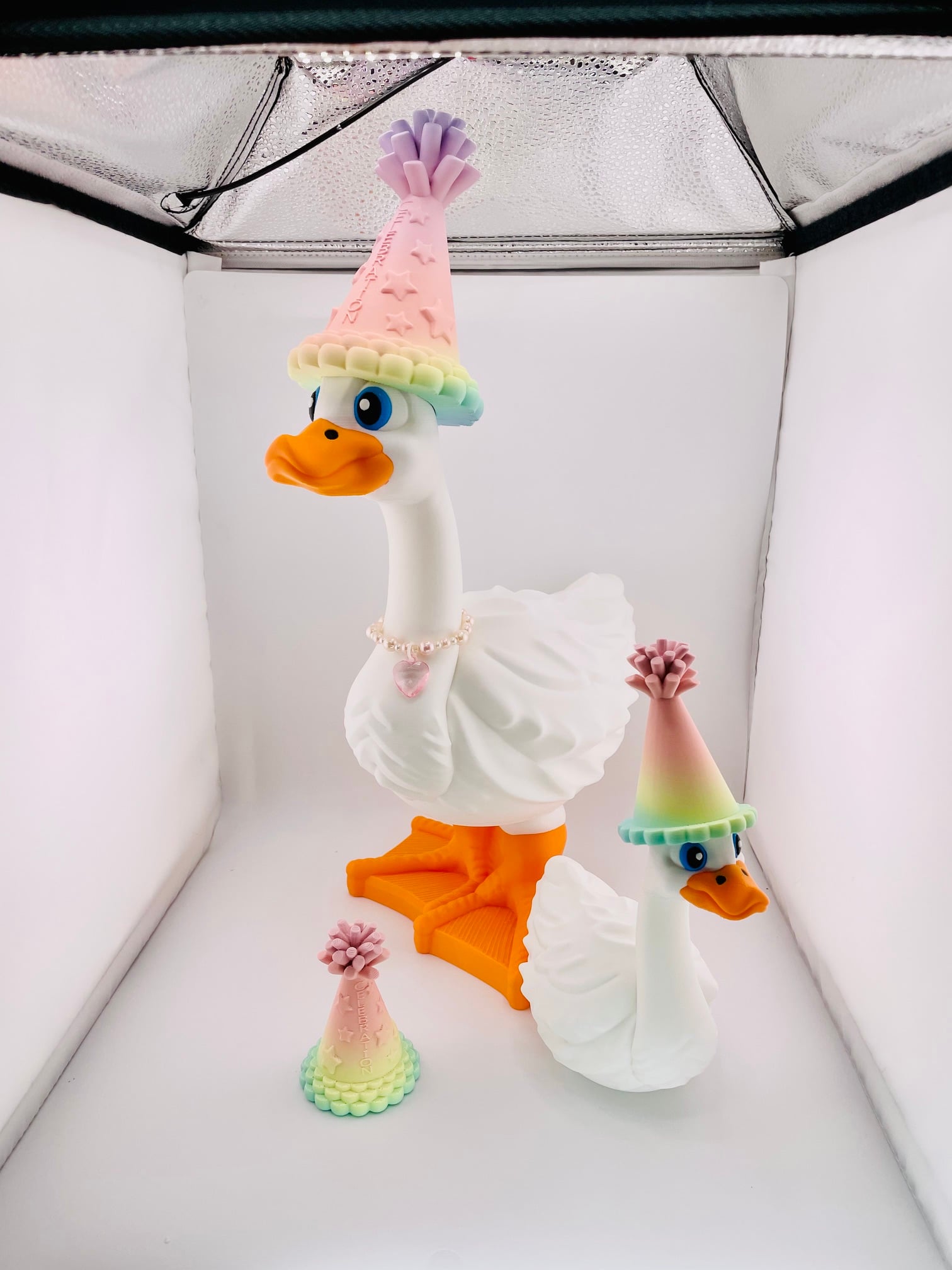 Party Hat Set Goose Gear for Porch Goose 3d model