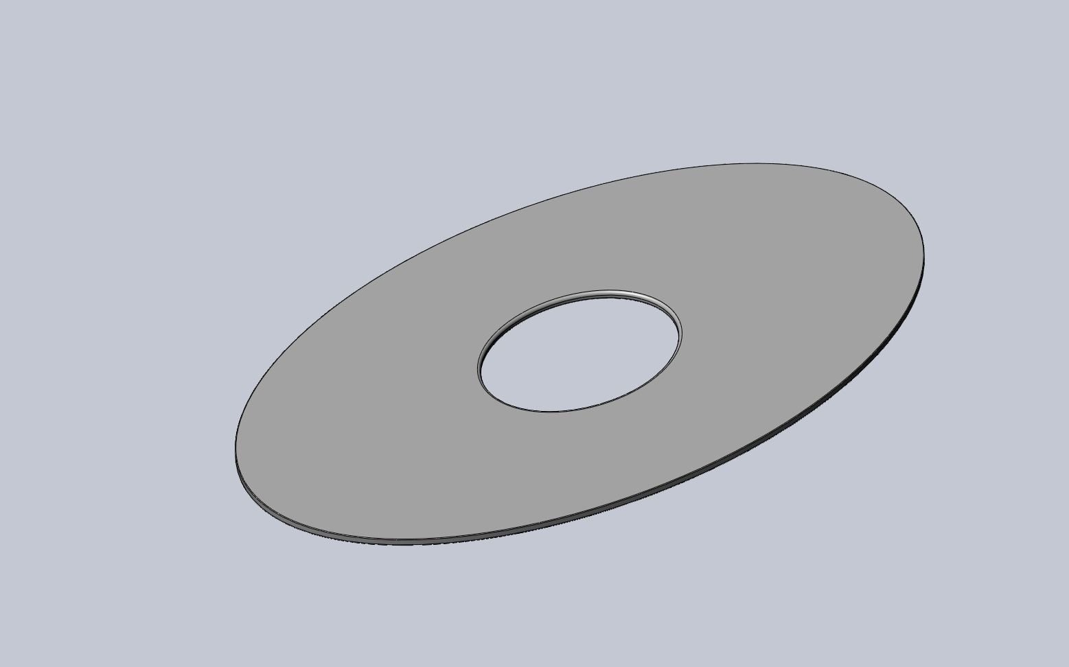 3D-Printable Airplane Window Screen Frame 3d model