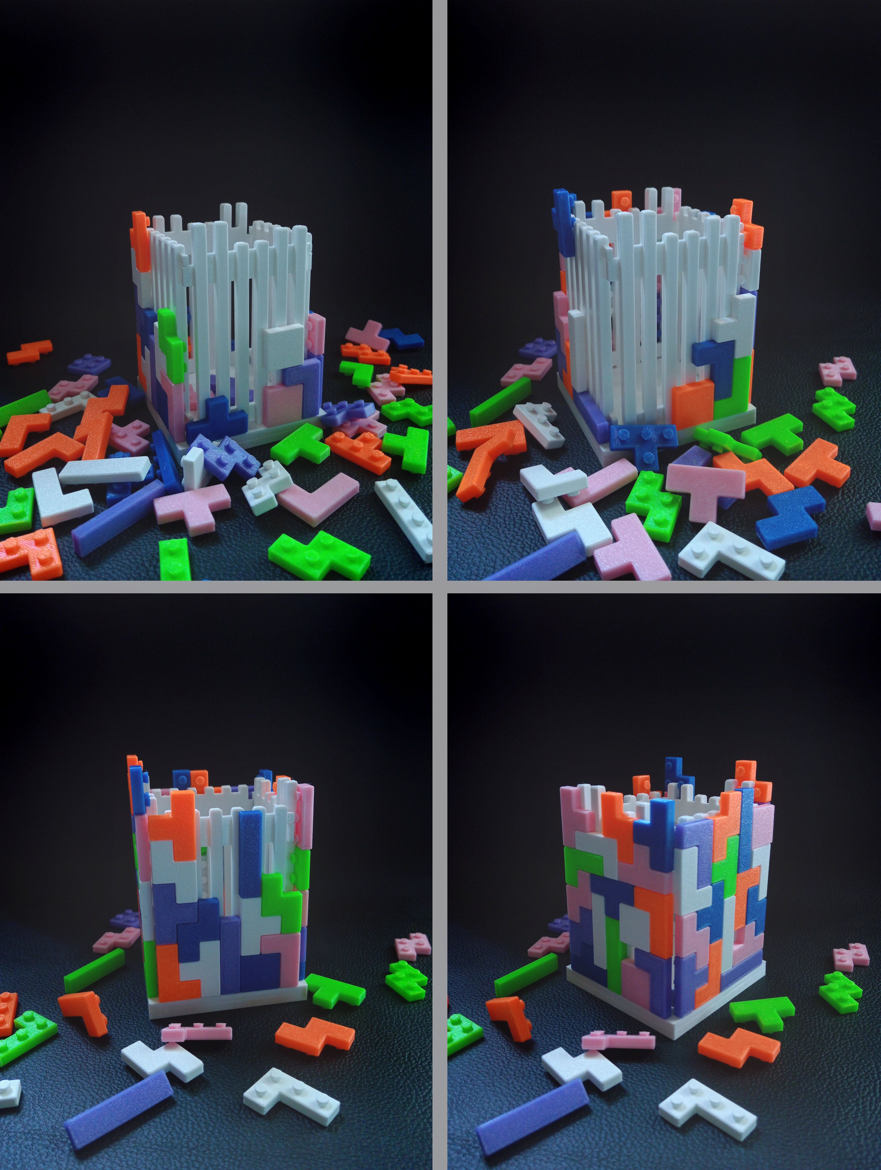Tetris Desk Organizer 3d model