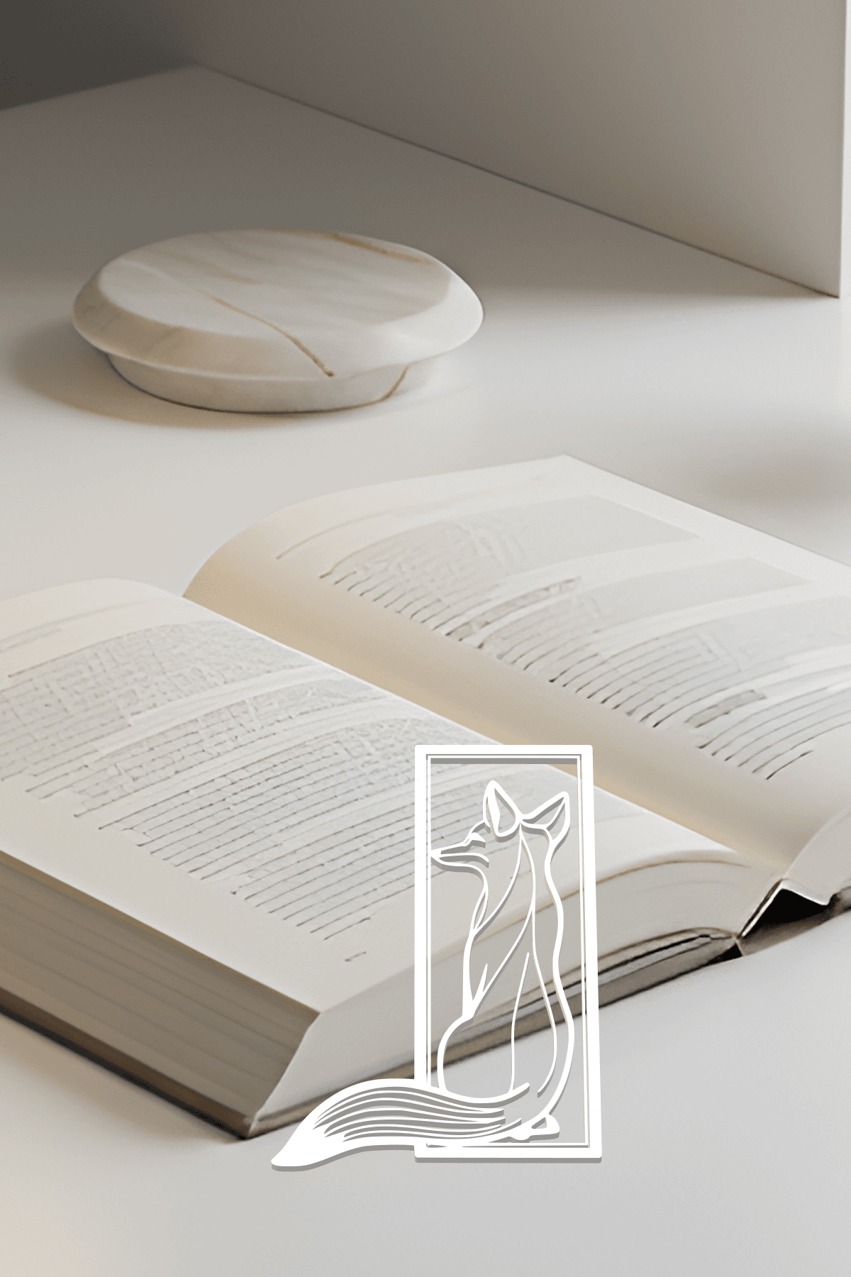Fox Bookmark, Gift Idea 3d model