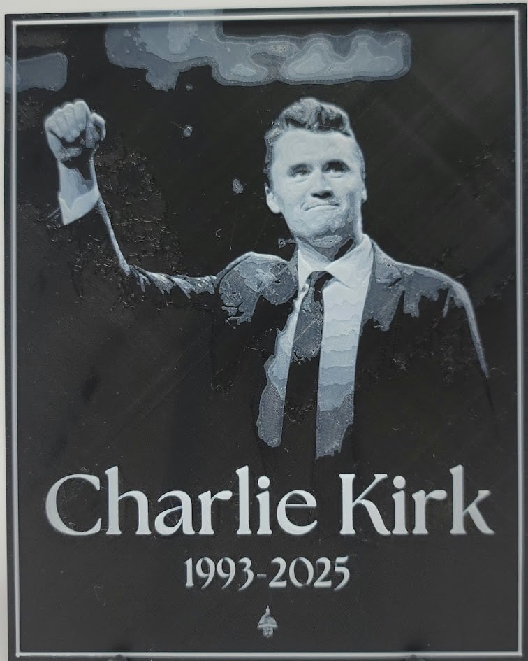 Charlie Kirk Hueforge 3d model