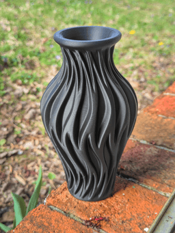 Synca Vase - Crescent Wave Vase 3d model