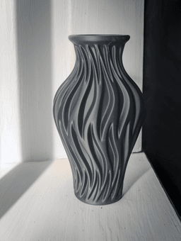Synca Vase - Crescent Wave Vase 3d model